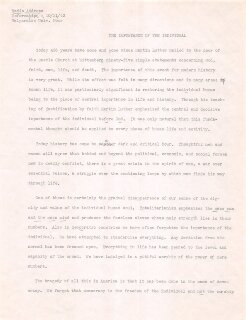 Radio Address: The Importance of the Individual (Valparaiso University Hour), 1943