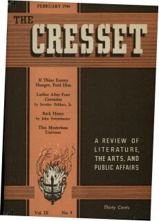 The Cresset (Vol. IX, No. 4)