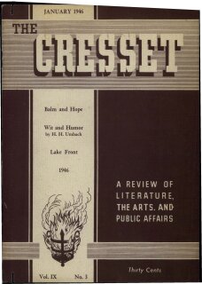 The Cresset (Vol. IX, No. 3)