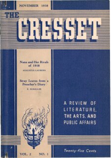 The Cresset (Vol. 2, No. 1)