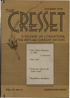 The Cresset (Vol. XI, No. 11)