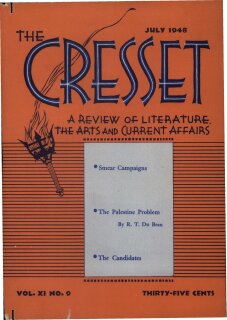 The Cresset (Vol. XI, No. 9)