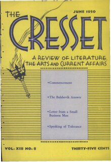 The Cresset (Vol. XIII, No. 8)