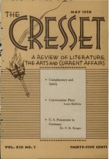 The Cresset (Vol. XIII, No. 7)