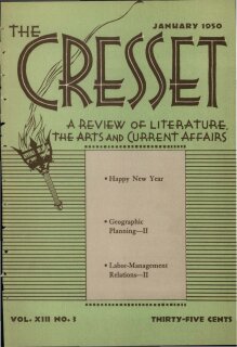 The Cresset (Vol. XIII, No. 3)