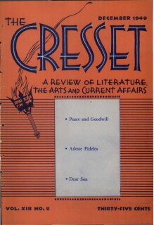 The Cresset (Vol. XIII, No. 2)