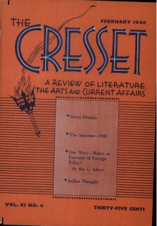 The Cresset (Vol. XI, No. 4)