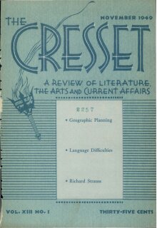 The Cresset (Vol. XIII, No. 1)