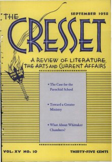 The Cresset (Vol. XV, No. 10)