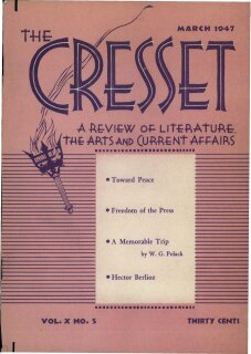 The Cresset (Vol. X, No. 5)