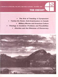 The Cresset (Vol. XLIV, No. 9)