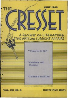 The Cresset (Vol. XII, No. 8)