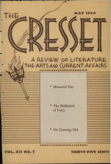 The Cresset (Vol. XII, No. 7)
