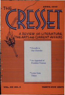 The Cresset (Vol. XII, No. 6)