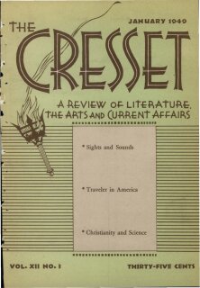 The Cresset (Vol. XII, No. 3)