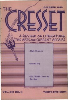 The Cresset (Vol. XIII, No. 11)
