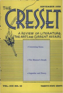 The Cresset (Vol. XIII, No. 10)