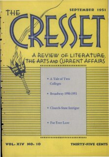 The Cresset (Vol. XIV, No. 10)
