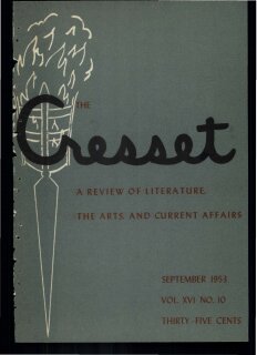 The Cresset (Vol. XVI, No. 10)