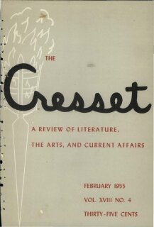 The Cresset (Vol. XVIII, No. 4)