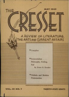 The Cresset (Vol. XI, No. 7)