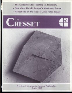 The Cresset (Vol. XLVIII, No. 6)