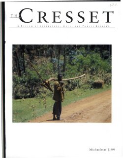 The Cresset (Vol. LXIII, No. 1, Michaelmas)