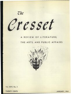 The Cresset (Vol. XXVI, No. 3)