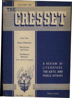 The Cresset (Vol. VIII, No. 3)