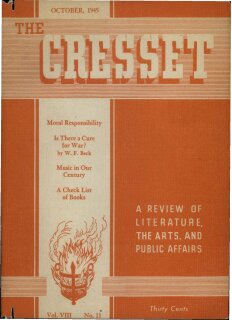 The Cresset (Vol. VIII, No. 11)