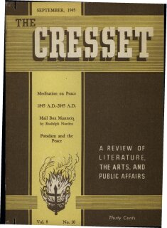 The Cresset (Vol. VIII, No. 10)