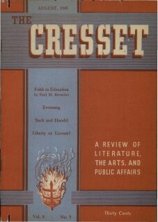 The Cresset (Vol. VIII, No. 9)