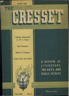 The Cresset (Vol. VIII, No. 8)