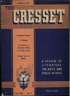 The Cresset (Vol. VIII, No. 5)