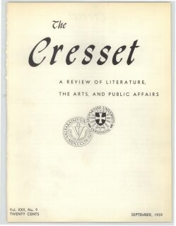 The Cresset (Vol. XXII, No. 9)
