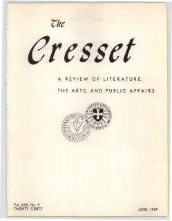The Cresset (Vol. XXII, No. [8] 9)