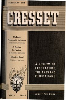 The Cresset (Vol. 1, No. 4)