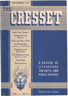 The Cresset (Vol. 2, No. 11)