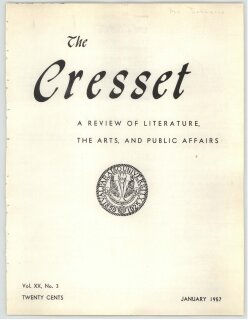 The Cresset (Vol. XX, No. 3)