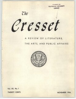 The Cresset (Vol. XX, No. 1)