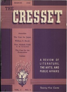 The Cresset (Vol. 3, No. 5)