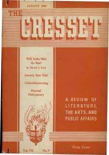 The Cresset (Vol. VII, No. 9)