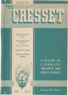The Cresset (Vol. 5, No. 10)