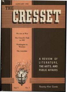 The Cresset (Vol. 5, No. 3)