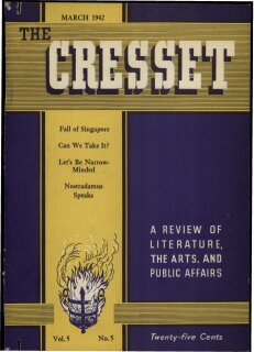 The Cresset (Vol. 5, No. 5)