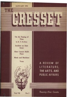 The Cresset (Vol. VII, No. 3)