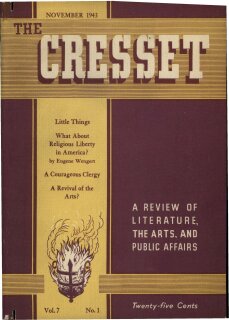 The Cresset (Vol. 7, No. 1)