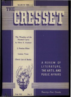 The Cresset (Vol. VII, No. 5)