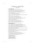 Graduate Catalog, 2011-2012 by Valparaiso University