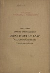 Old School Catalog 1909-10, The Department of Law